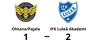 IFK Luleå Akademi vann mot Ohtana/Pajala på Skolvallen