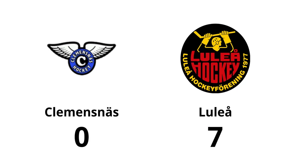 Clemensnäs HC förlorade mot Luleå
