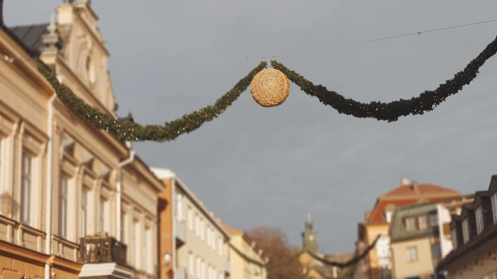 Juldekorationer i Enköping