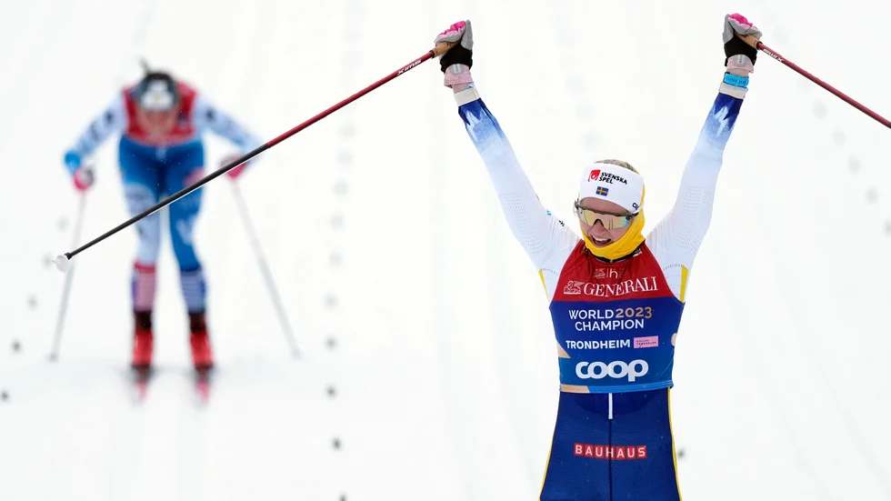 Maja Dahlqvist blev tvåa på världscupsprinten i Tallinn. Arkivbild.