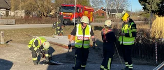 Förare kraschade rakt in i vägg