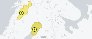 Gul varning för fjäll och kustland 