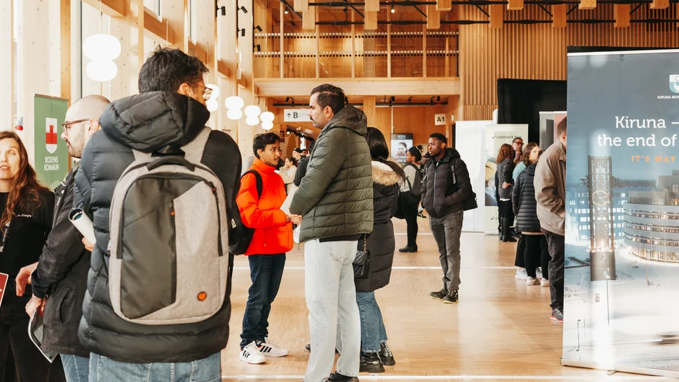 Mässa för ledig arbetskraft på Sara kulturhus i Skellefteå den 4 November 2024.