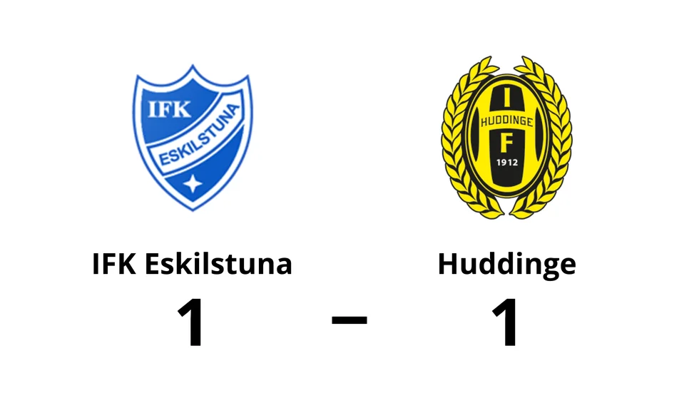 IFK Eskilstuna spelade lika mot Huddinge IF