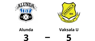 Alunda föll med 3-5 mot Vaksala U