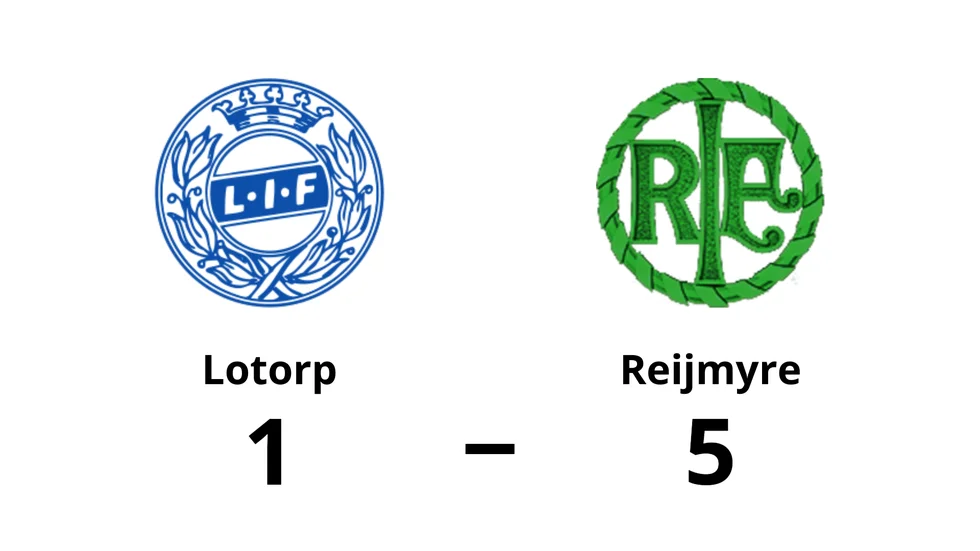 Lotorps IF förlorade mot Reijmyre IF