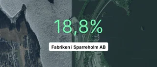 Fabriken i Sparreholm AB ser omsättningen stiga – uppåt 27,7 procent