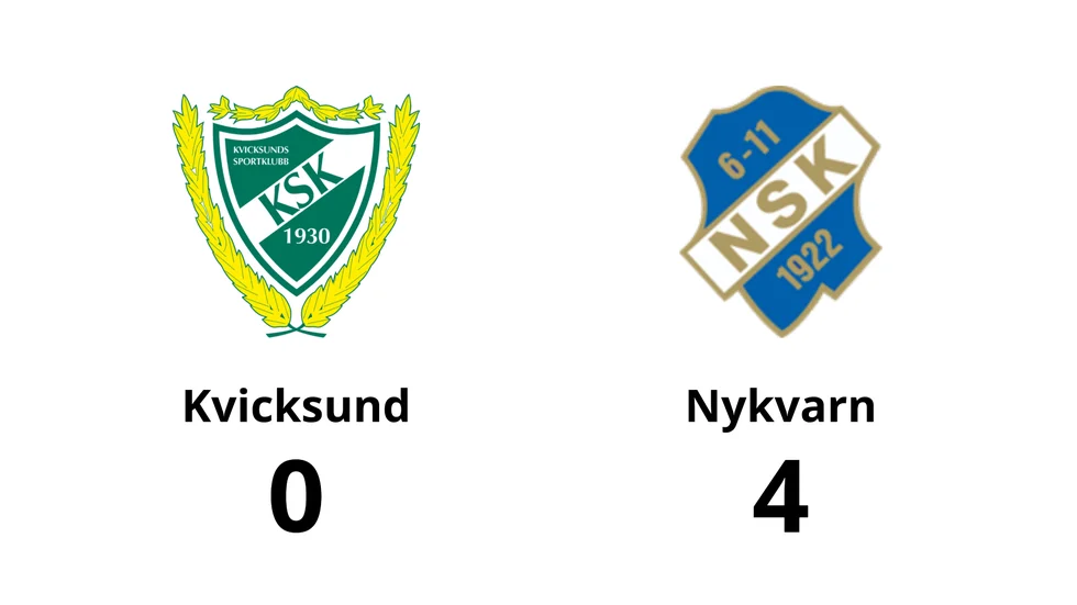 Kvicksunds SK förlorade mot Nykvarns SK