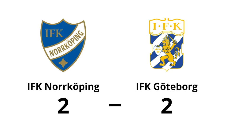 IFK Norrköping spelade lika mot IFK Göteborg