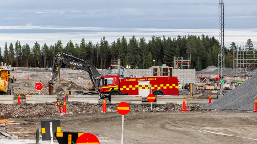 På fredagen inträffade en olycka på Stegras område i Boden.