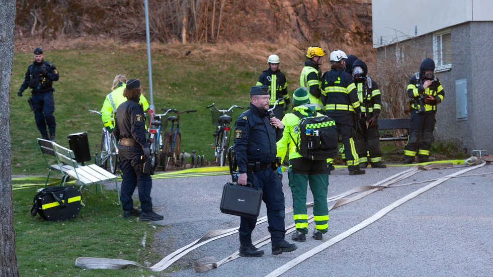 Lördagskvällens brand utreds som mordbrand.