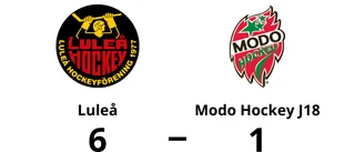 Luleå lyckades vinna mot Modo Hockey J18
