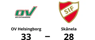 Skånela föll med 28-33 mot OV Helsingborg