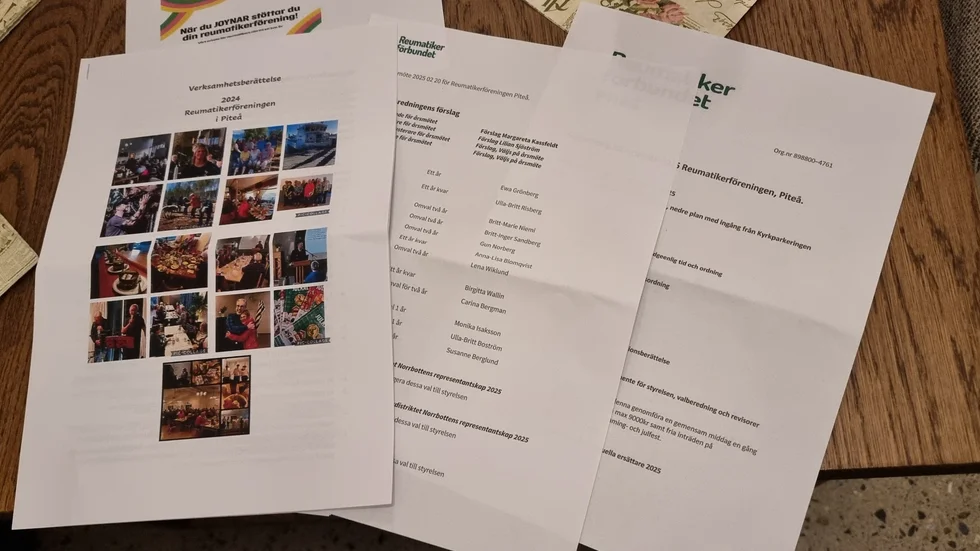 Årsmöteshandlingar.
