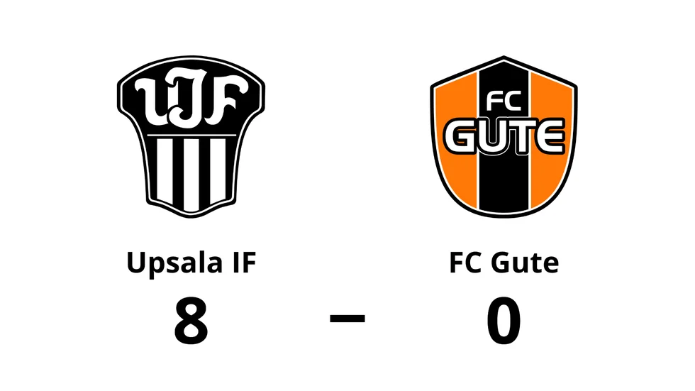 Upsala IF Fotboll vann mot FC Gute