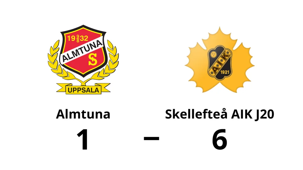 Almtuna förlorade mot Skellefteå AIK J20