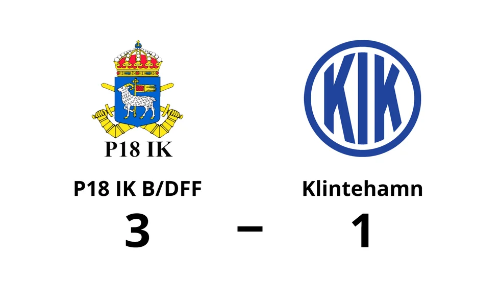 P18 IK B/DFF vann mot Klintehamns IK