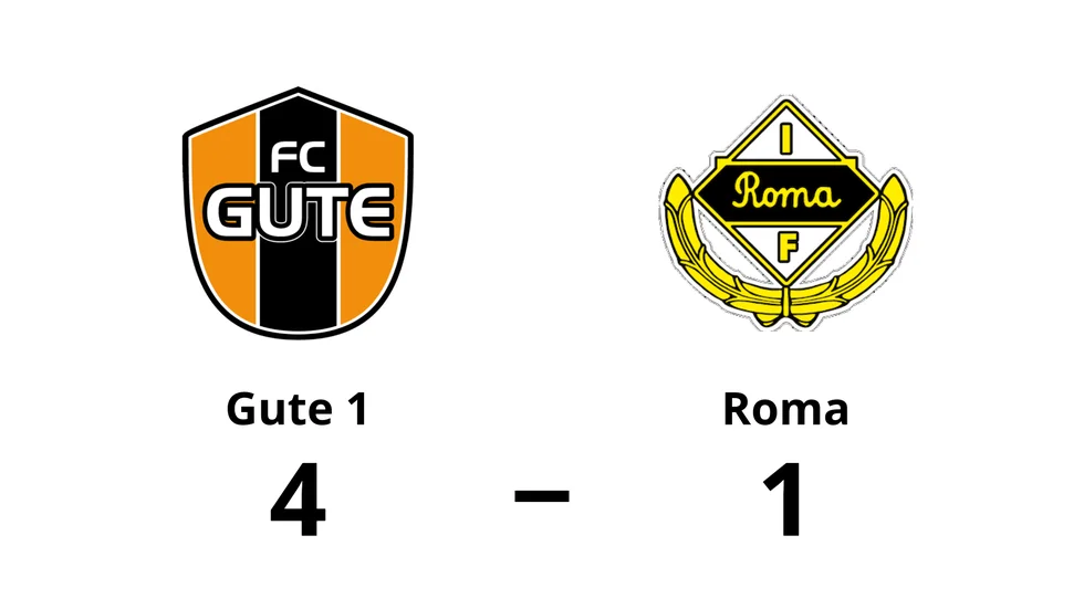 FC Gute 1 vann mot Roma IF