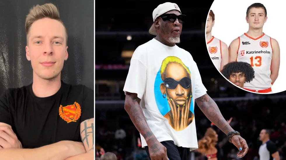 Fredrik Wirén har lyft upp talangen Edvard Becsei till A-laget "Han är lite lik Dennis Rodman", säger han.