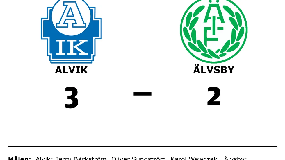 Alviks IK vann mot Älvsby IF