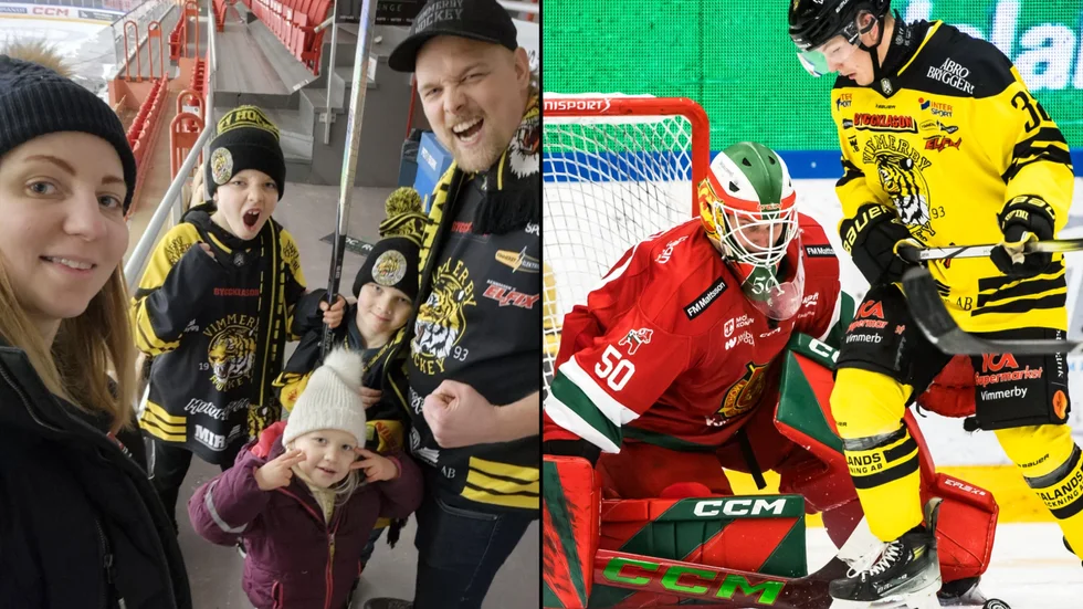 Roger Johansson var på plats med familjen i Mora i onsdags och fick uppleva Vimmerby Hockeys första trepoängare på bortais. Dessutom gjorde favoriten Eddie Levin ett av målen.