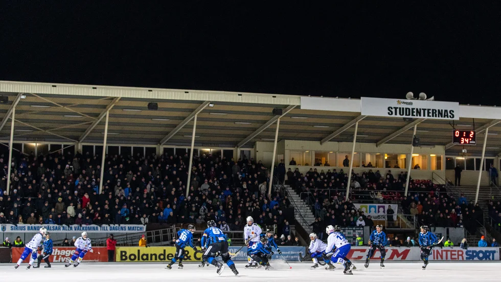 Studenternas under kvartsfinalen mot Villa i fjol. Nu möter Sirius Västerås och det kan komma uppåt 3 000 åskådare.