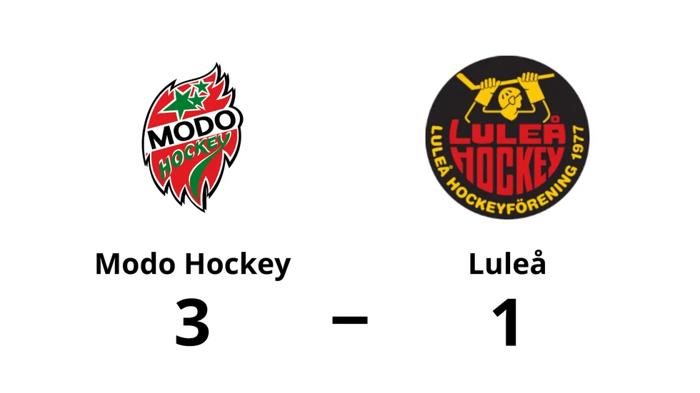 Modo Hockey vann mot Luleå
