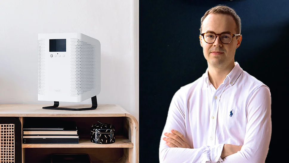 Johan Lundberg utvecklade tillsammans med Luleå Tekniska Universitet  luftrenaren Ozoneair Purify, med tekniken som tar det hela ett steg längre – genom att förstöra de minsta gaserna och föroreningarna.