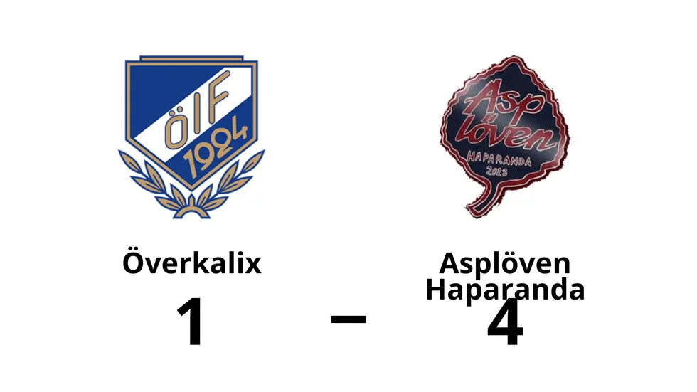 Överkalix IF förlorade mot Asplöven Haparanda