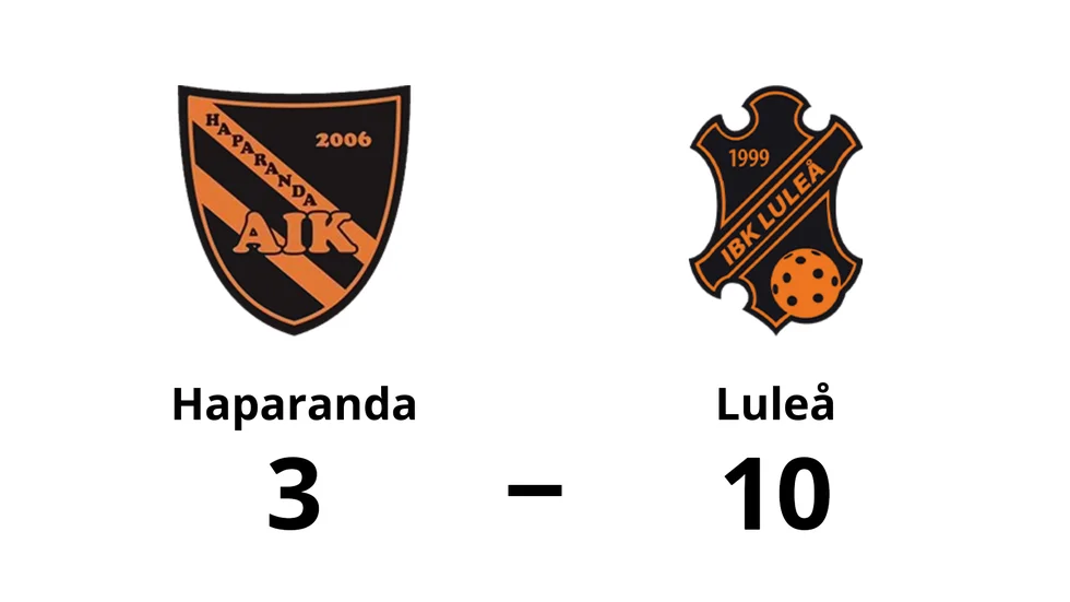 Haparanda AIK förlorade mot IBK Luleå