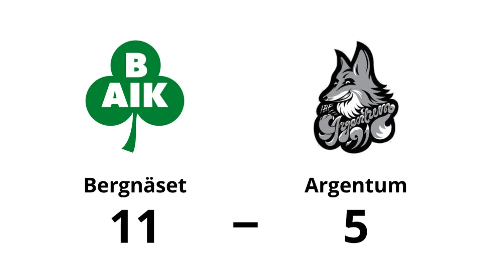Bergnäsets AIK vann mot IBF Argentum 91