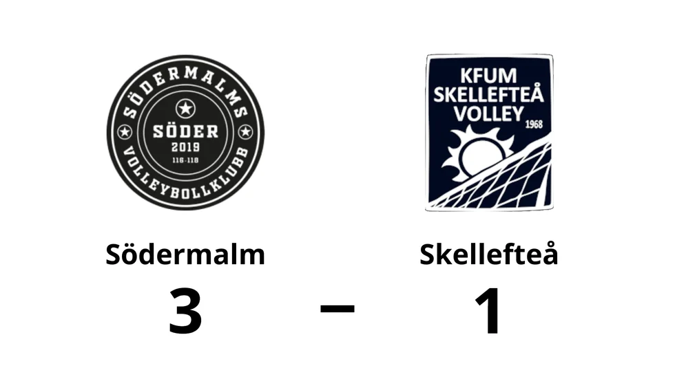 Södermalm VBK vann mot KFUM Skellefteå Volley