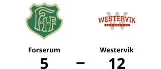 Westervik utklassade Forserum på bortaplan