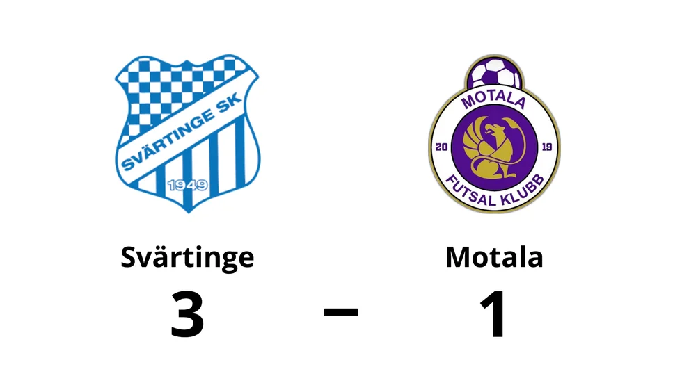 Svärtinge vann mot Motala Futsalklubb