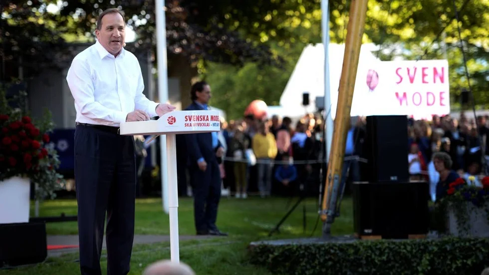 Stefan Löfven i Almedalen 2016.