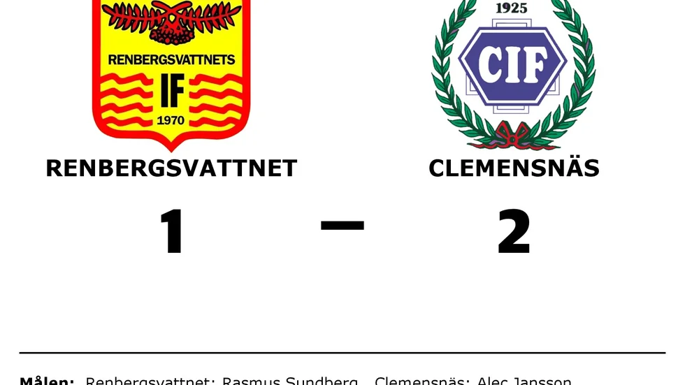 Renbergsvattnets IF förlorade mot Clemensnäs IF