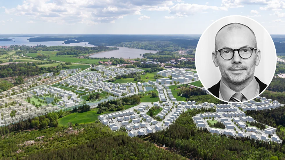 Läggesta park ligger på vänster sida innan Marielundsrondellen när man åker från stationsområdet i Läggesta in mot Mariefred. Magnus Ericsson är regionchef på Magnolia bostad.