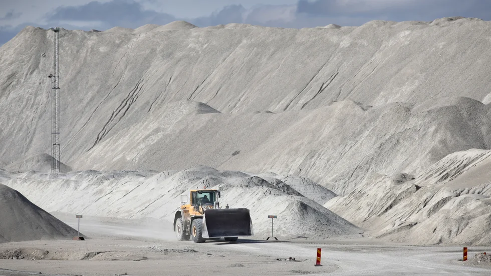 SMA Minerals stenbrott i Stucks på den tiden det fanns bryttillstånd.