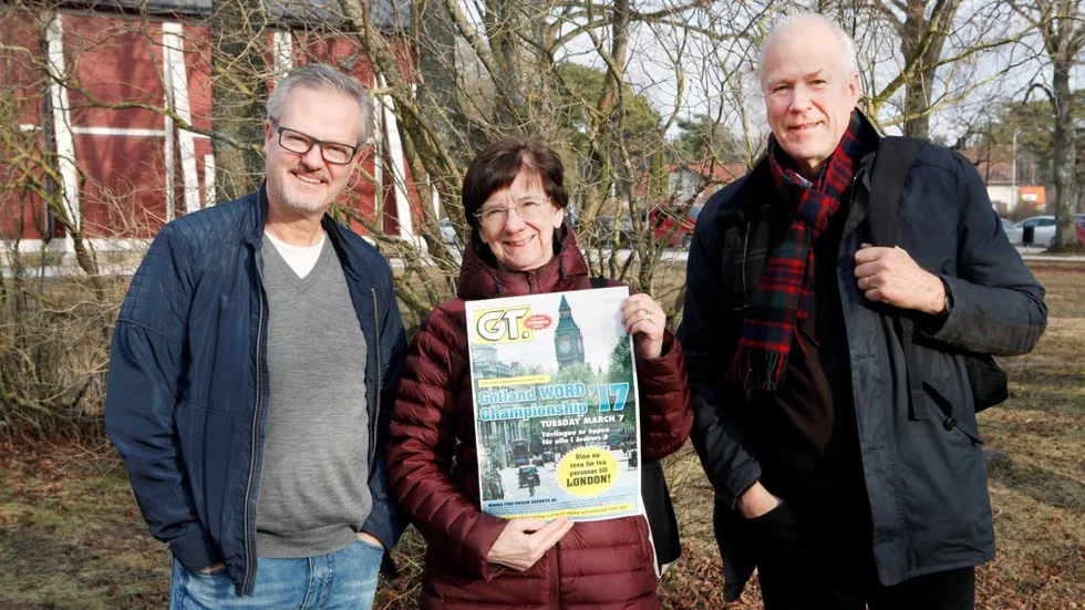 Anders Andergren, Kathy Gow Sjöblom och Jan Luthman har gjort frågorna till årets engelskatävling.