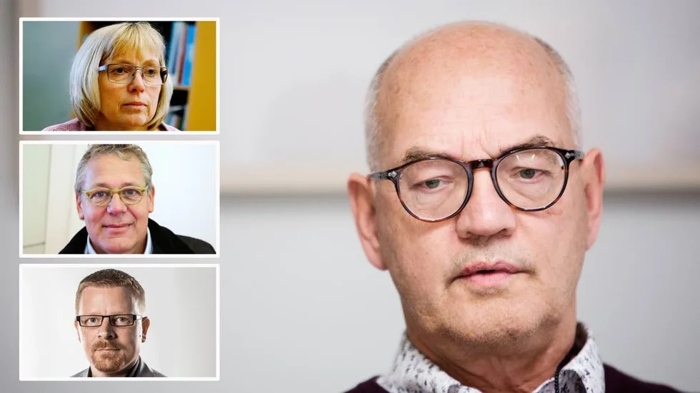 Eva Nypelius (C), Johan Thomasson (L) och Simon Härenstam (M) är kritisk till den budget som den rödgröna majoriteten med Björn Jansson (S) i spetsen tagit fram.