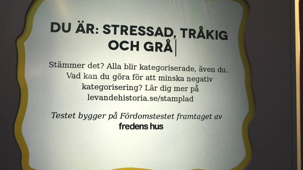 Missbelåten läsare? Nej, ett självtest bara.