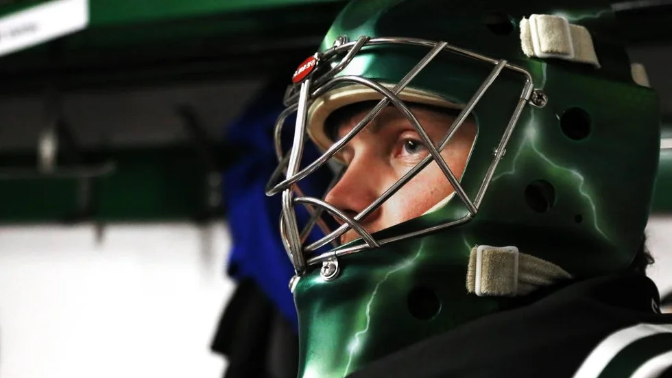 Bäst på isen. Andreas Hansson höll Sudret kvar i matchen mot serieledaren Eskilstuna Linden, men det blev en ny uddamålsförlust.