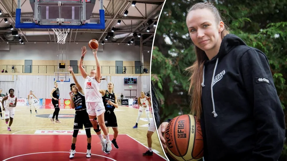 Janeli Lilleallik gjorde tio poäng mot Högsbo i helgen. Det blev hennes sista match i Ladieslinnet.