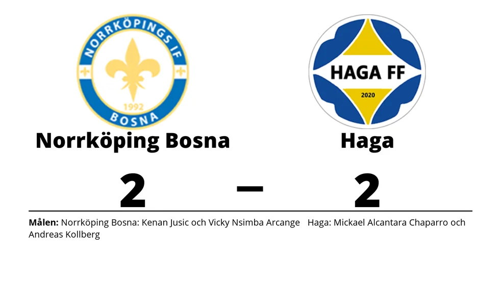 Norrköpings IF Bosna spelade lika mot Haga FF
