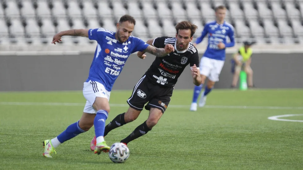 IFK:s Kristian Lee-Him hade två frilägen i slutskedet men lyckades inte få in bollen i mål någon av gångerna. 