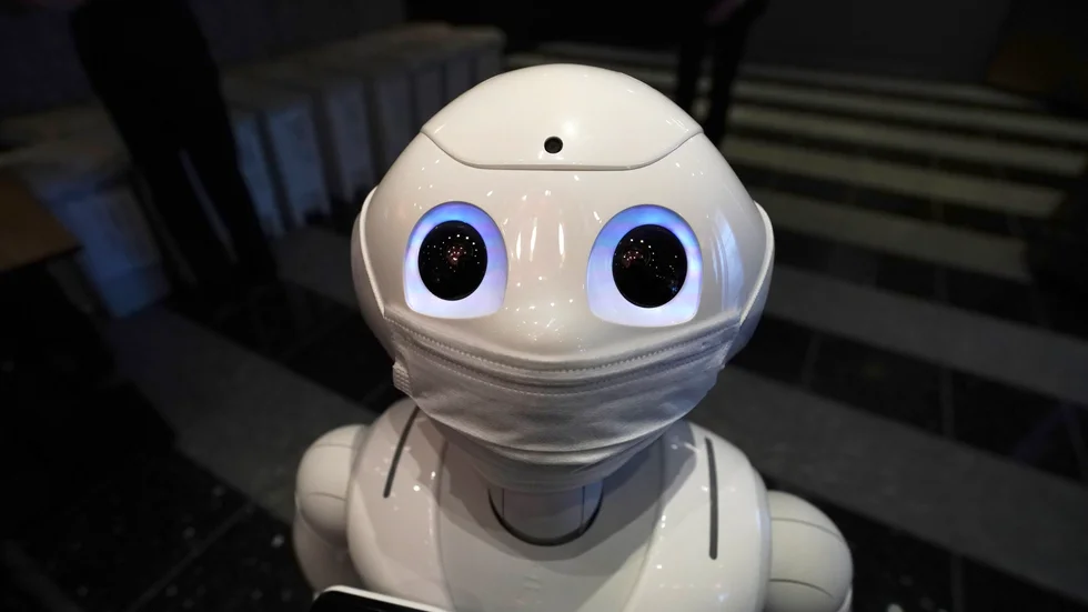 Bättre med hud? Humanoiden Pepper arbetar på ett hotell i Tokyo. Arkivbild.