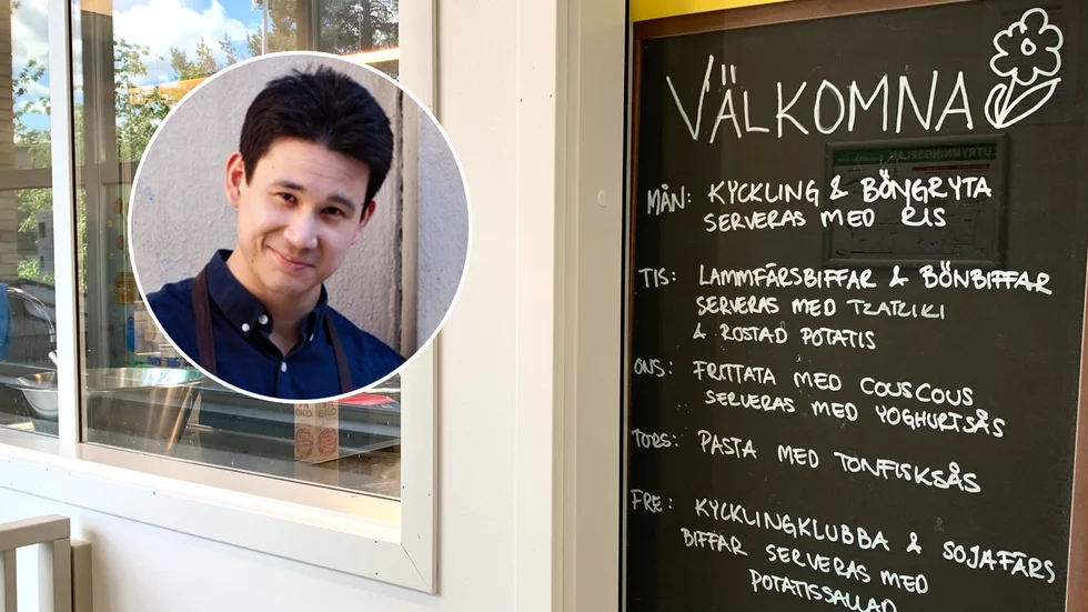 Alvägens förskola får besök av kocken Filip Poon, känd från TV4-programmet Sveriges Mästerkock.