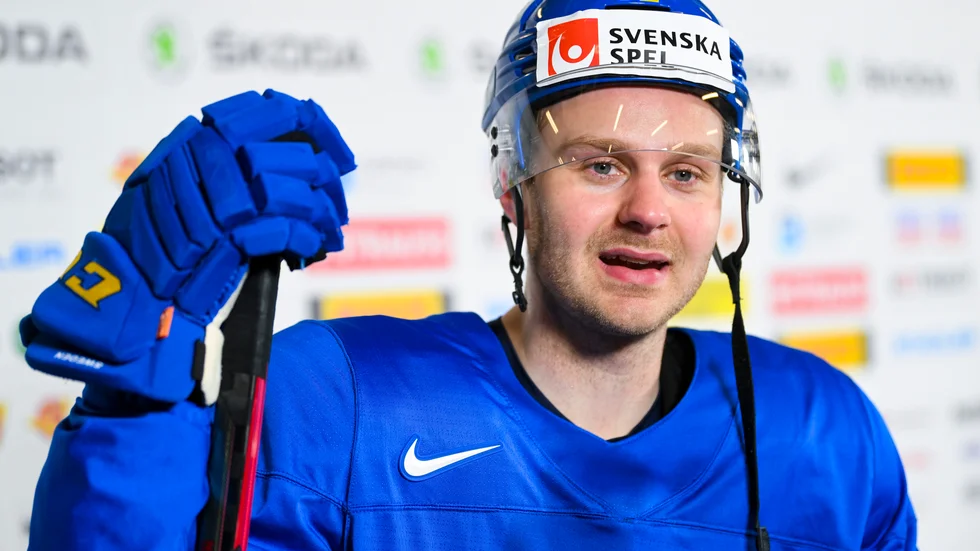 Lucas Wallmark gläds över att vara frisk igen och redo för spel mot USA efter matförgiftningen.