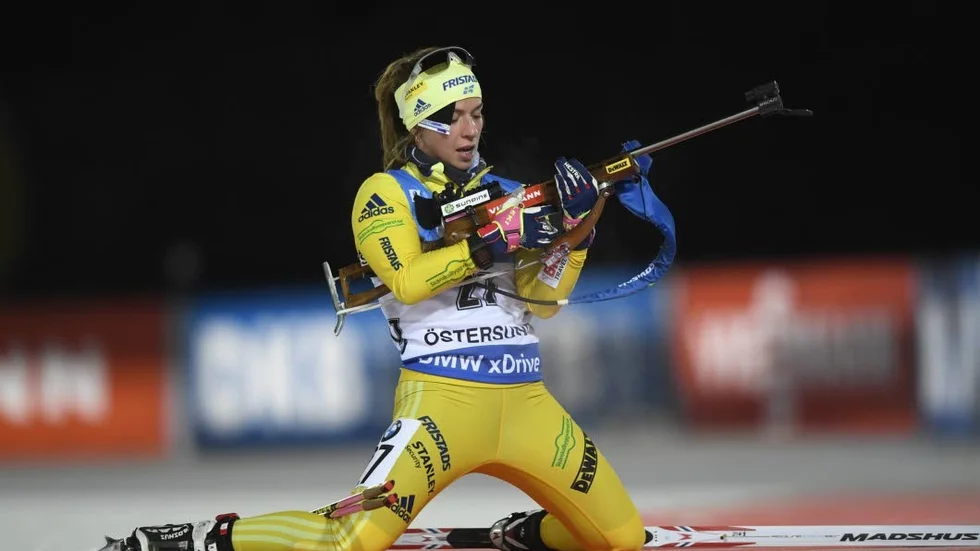 FALL FRAMÅT. Två bom var lite för mycket, men en bättre åkkänsla gjorde att Anna Magnusson ändå var positiv efter loppet.