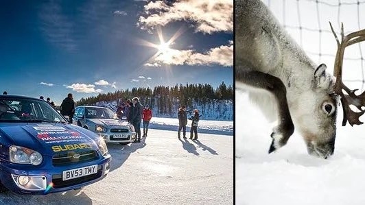 Stör renar. Jåhkågaska sameby vill inte ha evenemanget Drivers paradise på sjön Tsagim.